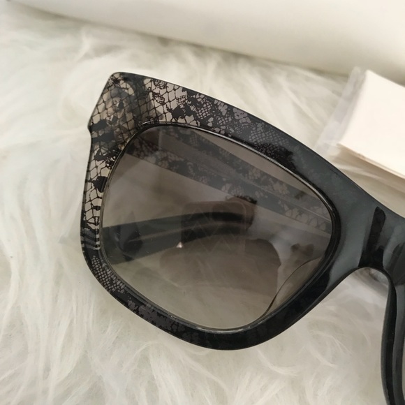 Valentino Wayfarer Square Lace Sunglasses main image 7
